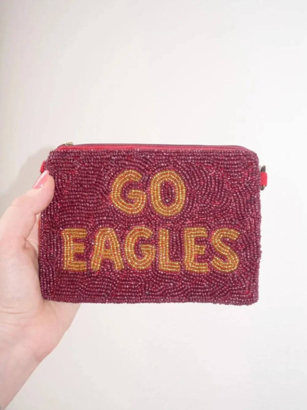 Boston College Beaded Coin Purse | Go Eagles Beaded Coin Purse